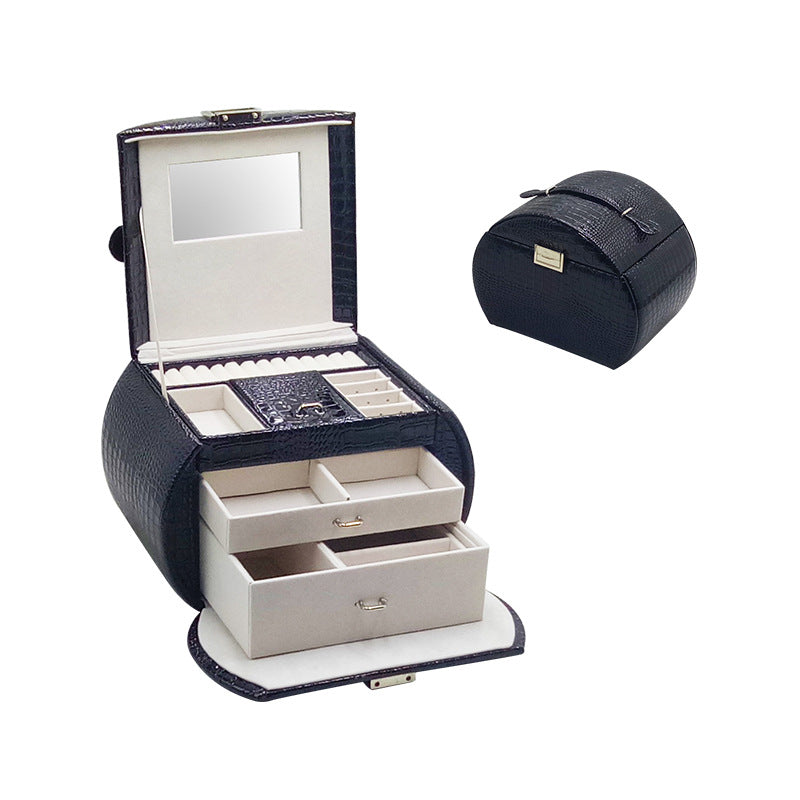 Leather Jewelry Storage Drawer High-end Jewelry Box